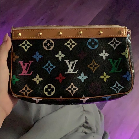 RARE Louis Vuitton Multicolor Pouchette!🤍🤍 - Picture 1 of 6